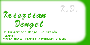 krisztian dengel business card